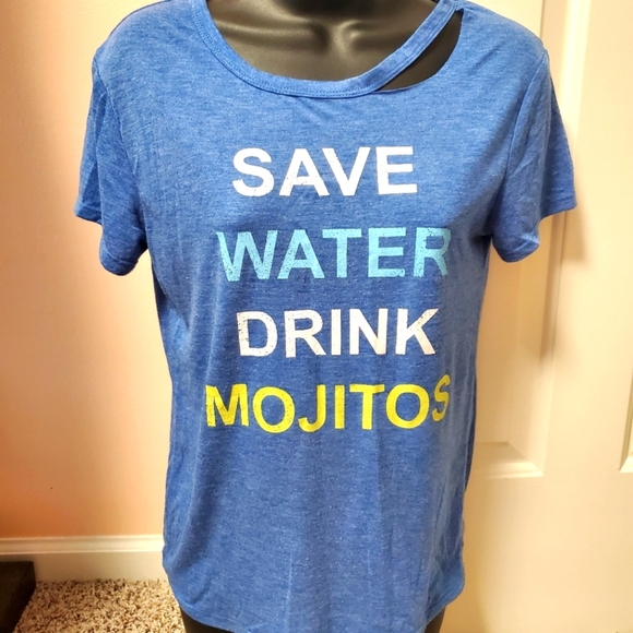 Modern Lux Tops - Save Water Drink Mojitos T-shirt